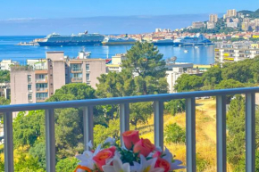 Four-room apartment Air-conditio110 m terrace with sea view for 4 people